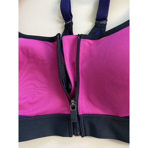 c9 by Champion Sports Bra Womens Size S Molded Cup Power Shape Max Front Zip - Picture 8 of 9